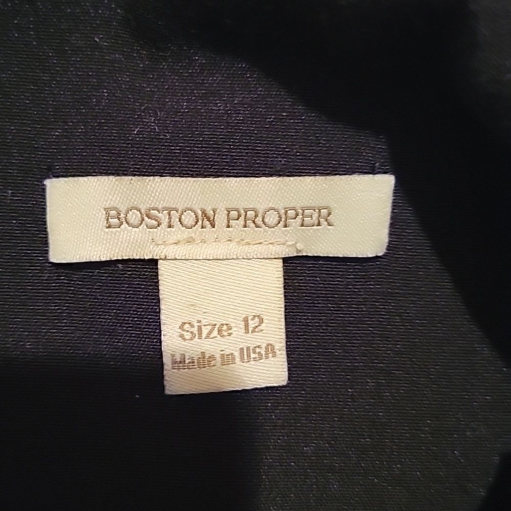 Boston Proper black asymmetrical dress - Picture 8 of 9